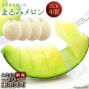 【ふるさと納税】3月発送 まるまる育ったまるみメロン 3L玉...