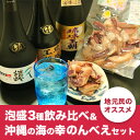 【ふるさと納税】地元民おすすめ!泡盛3本&沖縄の海の幸のんべ...