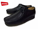 クラークス ワラビー ロー メンズ CLARKS WALLABEE LO 26103756 ブラックレザー US規格 メンズ ブーツ men's boots【送料無料!】
