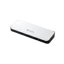 エレコム Type-Cドッキングステーション/PD対応/ThunderBolt3対応Type-C2ポート/USB(3.0)5ポート/HDMI1ポート/4極φ3.5端子/SDスロット/LANポート/ACアダプタ同梱/シルバー DST-TB301SV【代引・後払い決済不可商品】