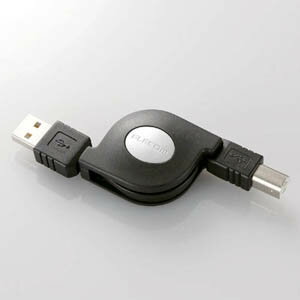 エレコム 巻き取り式USBケーブル USB-RL15