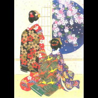 グリーティング カード 和風 クリスマス メッセー