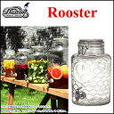 ガラス製ドリンクサーバー BEVERAGE SERVER ROOSTER