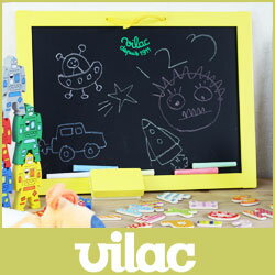 VILAC ( ヴィラック ) ミニ 黒板＋ホワイトボード ( マグネット付 ) VL1096 ※チョークはおまけ .【 5,250円以上で 送料無料 】 おもちゃ　 黒板　ホワイトボード マグネット 付き　 プレゼントにも・・・