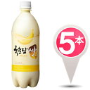 【新マッコリ】麹醇堂 米マッコリ バナナ味 クッスンダン 1BOX(750ml x 5本) 【韓国お酒】【韓国食品】楽天最安値挑戦/ほんのりバナナの甘さ! シュワッと爽やかな飲みやすさ