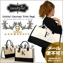 ☆Mud Pie Initial Canvas Tote Bag(マッドパイ　イニシャルキャンバストートバッグ)エコバッグ　ママバッグ　％OFF円国内でも風間ゆみえさんや梨花さんが愛用している事で大注目、人気急上昇！容量が大きいのでマザーズバッグとしても最適！