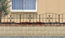 【フェンス ガーデン アルミ鋳物】TOEX コラゾン フェンス2型 本体+柱セット