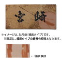 【送料無料】ワラをはさんだり、巻きつけて焼き上げた、赤茶の線が華やかな「緋襷」表札【表札】備前焼サイン 緋襷(横長タイプ)★送料無料★