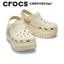 クロックス crocs【メンズ レディース サンダル】<strong>Mega</strong> <strong>Crush</strong> <strong>Clog</strong>/メガ クラッシュ クロッグ/ボーン｜☆