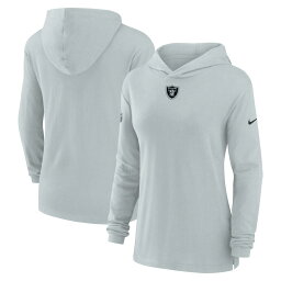 NFL レイダース 長袖 Tシャツ Nike <strong>ナイキ</strong> <strong>レディース</strong> シルバー (23 Women's Sideline Dri-Fit Hooded LST)