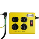 Fargo STEELTAP イエロー AC4個口 おしゃれ レトロ アメリカン デザイン 電源タップ 延長コード1.8m 雷サージ付 PT400YE