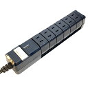 電源タップ おしゃれ インテリア デザイン TAPKING タップキング ネイビー AC6個口 雷サージガード 絶縁キャップ付 コード PT606NY