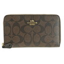 コーチ COACH ラウンドファスナー中長財布 シグネチャー アウトレット f88913imaa8 | サイフ 財布 ファスナー 小銭入れ カード入れ 多い 大人ブランド レザー ファッション 楽天ブラックフライデー