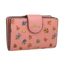 コーチ 財布 レディース アウトレット 二つ折り財布 レザー ピンクマルチ Medium Corner Zip Wallet C9934IMR47 COACH 楽天ブラックフライデー