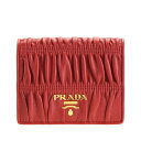 プラダ PRADA ショップ袋付き 二つ折り財布 ナッパ ゴーフル NAPPA GAUFRE アウトレット 1mv204naga-fuoc-zz | サイフ 財布 ブランド カード入れ 多い 小銭入れ レディース 送料無料 ファッション 楽天ブラックフライデー