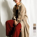 コーデュロイ シャツワンピ シャツ ワンピース ロング ガウ...