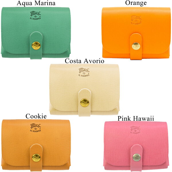 【送料無料】【IL BISONTE-イルビゾンテ-】Card Case［C0848］ メンズ レディース ユニセックス レザー カードケース 名刺入れ パスケース 定期入れ プライベート レディース 2015春夏