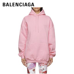 BALENCIAGA Medium fit vintage logo hoodie Pink 2021SS <strong>バレンシアガ</strong> ミディアムフィット ビンテージロゴ フーディー <strong>パーカー</strong> ピンク 2021年春夏