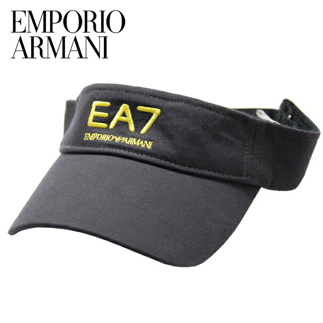 【27%OFF!!】[EMPORIO ARMANI] エンポリオアルマーニ 2012年春夏新作 EA7 刺繍 ロゴ サンバイザー "275088 2P497"ダークグレー