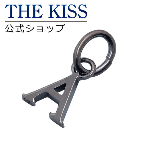 【THE KISS】【petit+】ブラックロジウムコーティング イニシャル シルバーチャーム☆到着後レビューを書いてノベルティをGET!!
