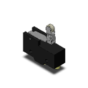 在庫品 オムロン Z-15GW2277-B マイクロスイッチ 一般用基本スイッチ 一般負荷 IP00 スナップアクション 自己復帰機構 単極双投形 接点構成1c 15A 一方向動作ヒンジ・ローラ・短レバー形(R31.9・φ9.5×4・樹脂ローラ・OF小) ねじ締め端子(M4)