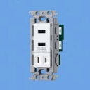 在庫品 WTF14724W ウメコミ・USBコンセント2Sコンセント パナソニック (ES・電工) WTF14724W 埋込充電用USBコンセント