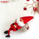 ノルディカニッセ 寝ているサンタ フェルトシリーズ 赤 NORDIKA nisse クリスマス 雑貨 木製 人形 北欧 NRD120075