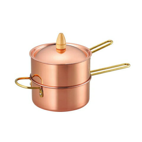 食楽工房　純銅製　蒸し鍋　16cm　CNE106　真鍮ハンドル　熱伝導率の高い純銅鍋　日本製