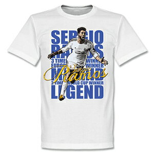 ★SALE★セール★RE-TAKE（リテイク） セルヒオ・ラモス Legend Tシャツ（ホワイト）【サッカー サポーター グッズ Tシャツ】【スポーツ ホビー】【店頭受取対応商品】