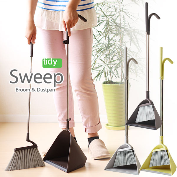 tidy Sweep スウィープ ホーキ＆チリトリ【ほうき 塵取り 掃除道具 庭掃除 テラ…...:fcinterior:10006474