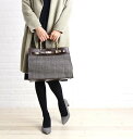 【50%OFF】Le Vernis(ル ベル二)Casselini ウール コンビ 2WAY ハンドバッグ アーバンバッグ・171-210530-3181702【レディース】