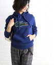 LACOSTE(ラコステ)コットン デカワニ スウェットパーカー・SH0125L-0241802【レディース】【■■】