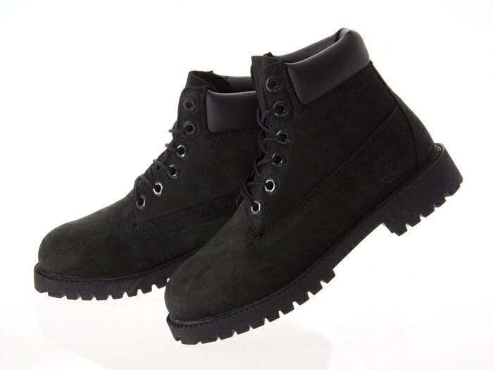 【TIMBERLAND】 ティンバーランド6INCH PREMIUM BOOTS 6インチプレミアム ブーツ JUNIOR'S レディース BLACK NUBUCK ワイズM