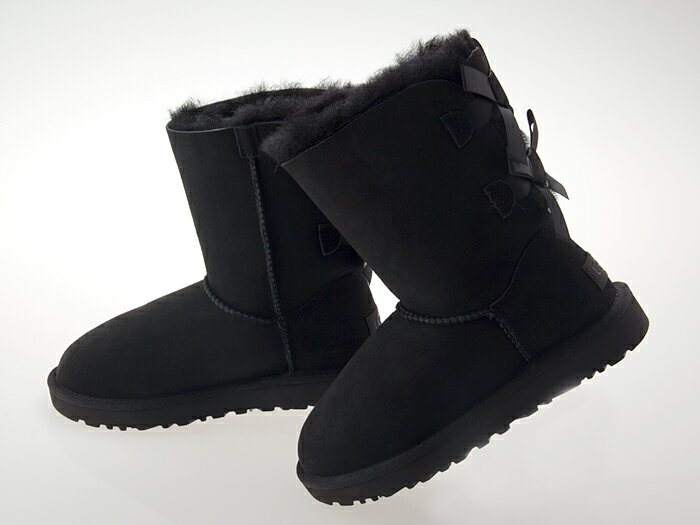 [AO] UGG AUSTRALIA 2016NH~V WOMENS BAILEY BOW II EBY xC[ {E 2 fB[X [gu[c V[vXL BLACK ubN #1016225-blk