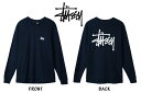 Xe[V[ STUSSY T  TVc x[VbNS BASIC STÜSSY L/S TEE lCr[ NAVY TCYFS , M , L , XL , XXL y1994003zyViz Vi mellow USA Jbg\[ eB[ OX[u Xg[g yyΉzyÒ mellowyVsXz