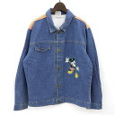 ディズニー ミッキーマウス/Disney Mickey Mouse デニム ジャケット サイズ:Boy's? L 色落ち Made in CANADA 【古着】 古着 【中古】 中古 mellow 【あす楽対応】【古着屋mellow楽天市場店】