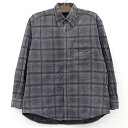 チャップス ラルフローレン/CHAPS RALPH LAUREN チェック柄 ボタンダウン コーデュロイシャツ 長袖 サイズ:L グレー 【古着】 古着 【中古】 中古 mellow 【あす楽対応】【古着屋mellow楽天市場店】