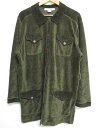 レディース VITTADINI コーデュロイ シャツジャケット 長袖 無地 サイズ:Women's XL オリーブグリーン 【古着】 古着 【中古】 中古 mellow 【あす楽対応】【古着屋mellow楽天市場店】