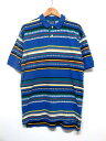 ペンドルトン PENDLETON ボーダー柄 ブルー系 ポロシャツ 半袖 サイズ:L【古着】 古着 【中古】 中古 mellow 【あす楽対応】【古着屋mellow楽天市場店】】