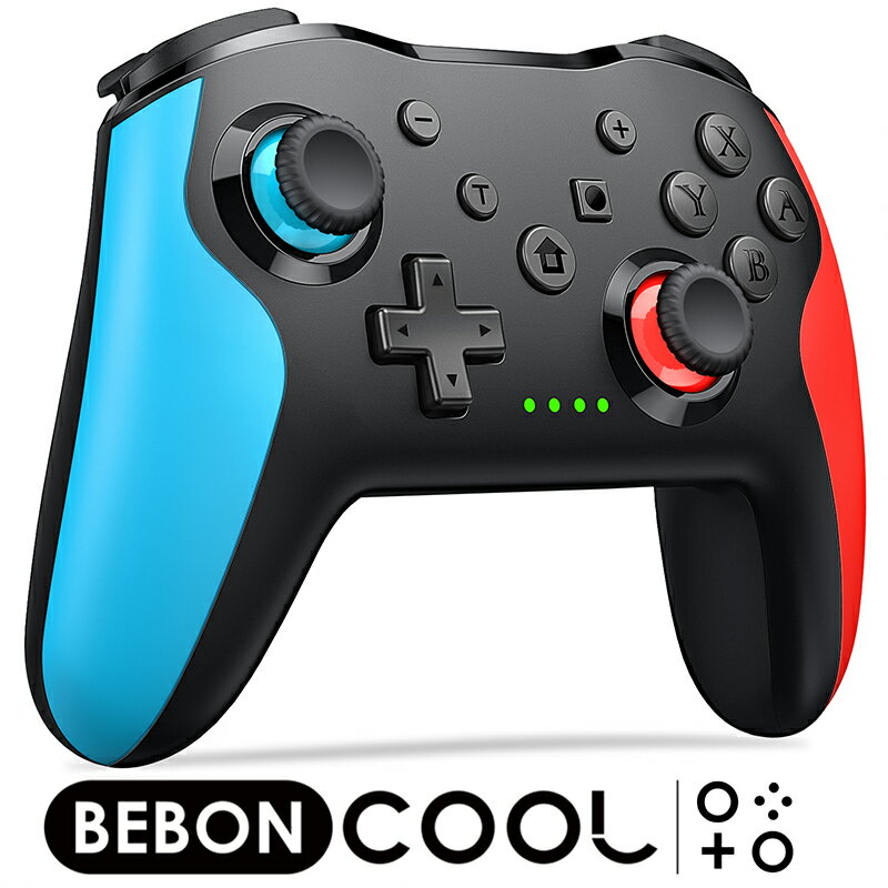 【期間限定2190＋100オフ】Switch コントローラー プロコン BEBONCOOL 背面ボタン付き スイッチ コントローラー <strong>プロコントローラー</strong> Nintendo Switch Pro 1000mAh 連射 3段階振動 人工基底学グリップ 一年保証 日本語説明書 プレゼント PC switch 有機el対応 スプラトゥーン3