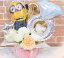 ミニオン&ウエディング卓上バルーンギフト【結婚式 バルーンギフト ミニオン 二次会 プレゼント USJ バルーン電報 お祝い バルーン 造花 送料無料】