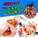 新入学 景品 ぐにゃっとぷにょ玉ボール レインボー 24入 ...