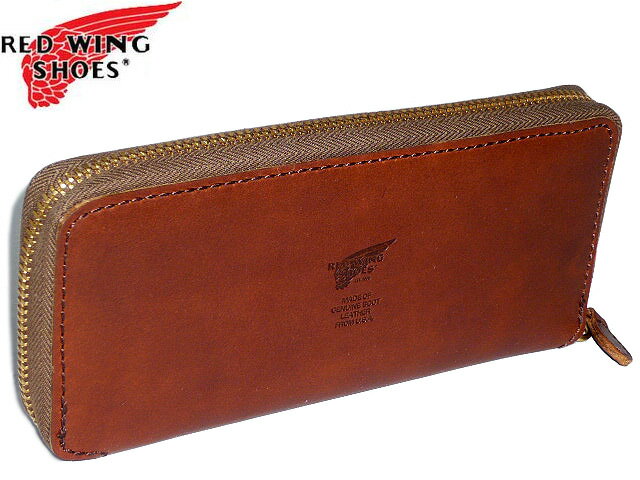 レッドウィング RED WING] オロイジナルシリーズ　パスポートサイズ ラウンドファスナー式長財布 茶（ブラウン）チャ　960-2403