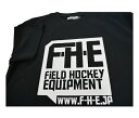 F-H-E Tシャツ 黒【Tシャツ】【フィールドホッケー 】【ドライTシャツ】【吸汗速乾】