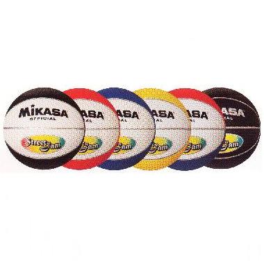 カラーゴムバスケットボール練習球 [ボール] [ミカサ MIKASA］(JS18053/B5JM-WB) 【Aug08P3】ミカサ MIKASA　[分類：バスケットボール]
