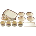 ナバホ パーティー箸付き食器セット4人用 ( 81285000 / HN10246042 )【 ロゴス 食器 セット 】【QBH12】