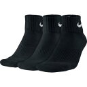 3Pコットンクッションクォーターソックス ブラック ( SX4703-001-23-25 / JSN10352493 )【 NIKE 】【QBI23】
