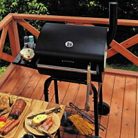 グリル オーブン スモーク バーベキュー BBQ キャンプ キャプテンスタッグ アメリカン オーブン グリル フード付 ( CAG10394794 / UG-0041 )の画像