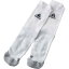 ECF88-CG2674 ALPHASKIN グリップハーフクッション クルーソックス WHT/BLK (ADS10512214) 【アディダス 】