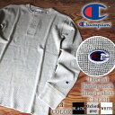 新作!!【チャンピオン】Champion チャンピオン ワッフル C3-E431 サーマル ヘンリーネック長袖Tシャツ メンズ チャンピオン 黒 灰 白 長袖 トップス メンズ ファッション ストリート シンプル スポーツ アメカジ ワンポイント スケーター 部屋着 あす楽 即納